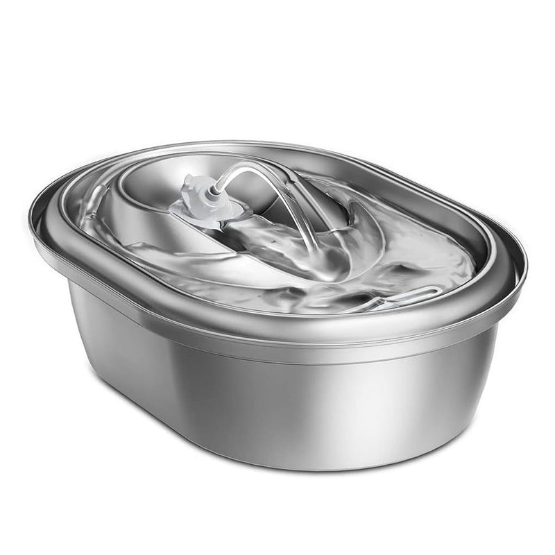 Stainless Steel Smart Pet Water Dispenser with Automatic Circulation and Filtration, Large Capacity Feeder for Cats and Dogs