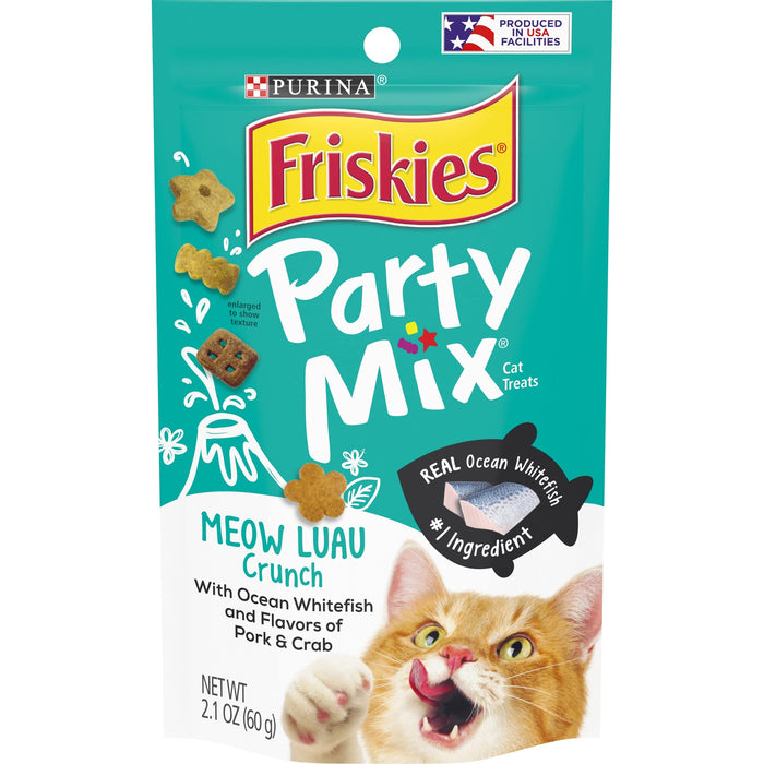 Friskies Party Mix Meow Luau Cat Treats, 2.1 oz