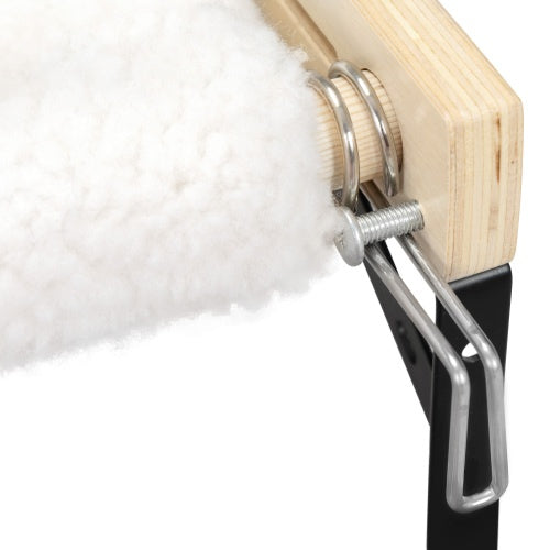 Plush Wood Cat Window Perch, No Drilling