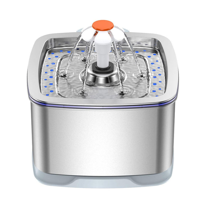 Stainless Steel Smart Pet Water Dispenser with Automatic Circulation and Filtration, Large Capacity Feeder for Cats and Dogs