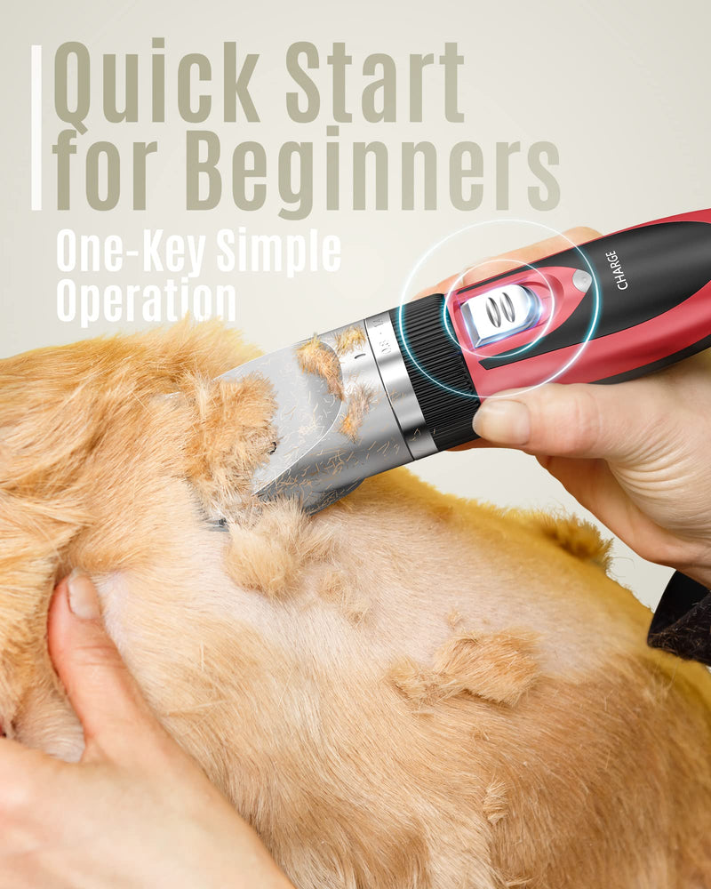 oneisall Low Noise Dog Clippers Grooming Kit for Dogs Cats Pets