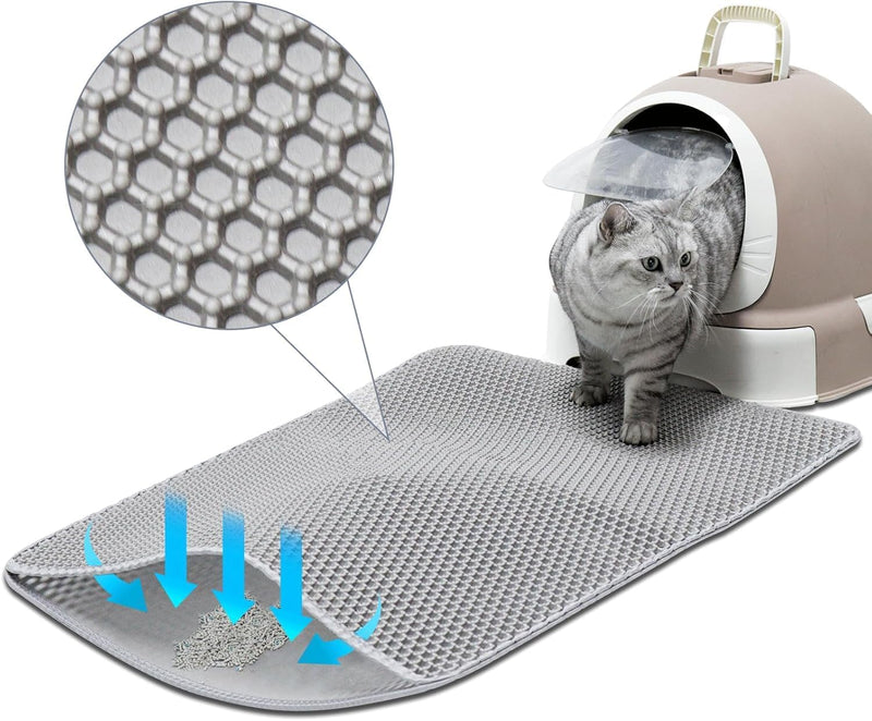 Double-Layer Cat Litter Mat, 30 × 24 inches