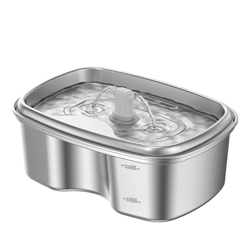Stainless Steel Smart Pet Water Dispenser with Automatic Circulation and Filtration, Large Capacity Feeder for Cats and Dogs