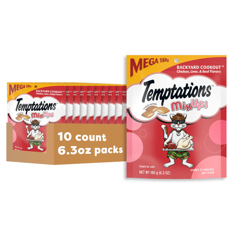 Temptations MixUps Backyard Cookout, 6.3 oz, 10 Pack