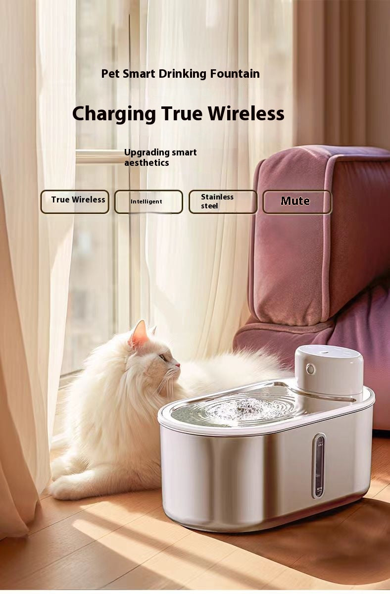 Stainless Steel Infrared Pet Water Fountain