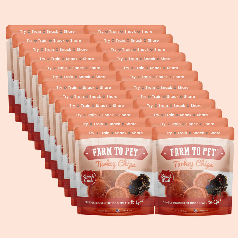 Turkey Chips Snack Pack Bundles | Low Allergen Treats for Training