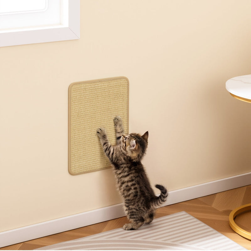Natural Sisal Cat Scratcher Mats, 16 × 12 inches, 12 Pack