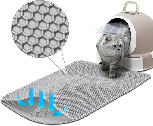 Double-Layer Cat Litter Mat, 30 × 24 inches