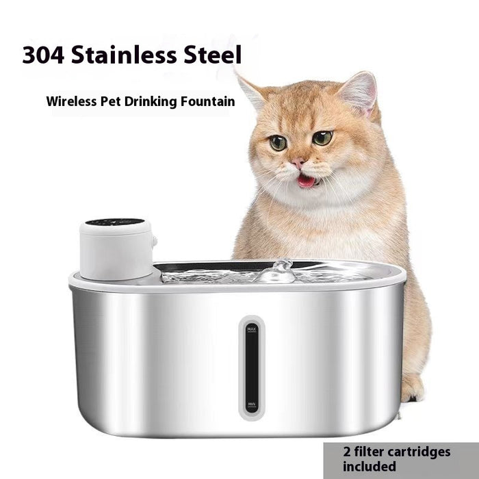Stainless Steel Infrared Pet Water Fountain