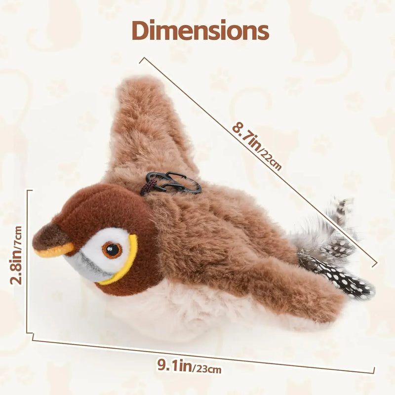 USB Rechargeable Dancing Sparrow Cat Toy