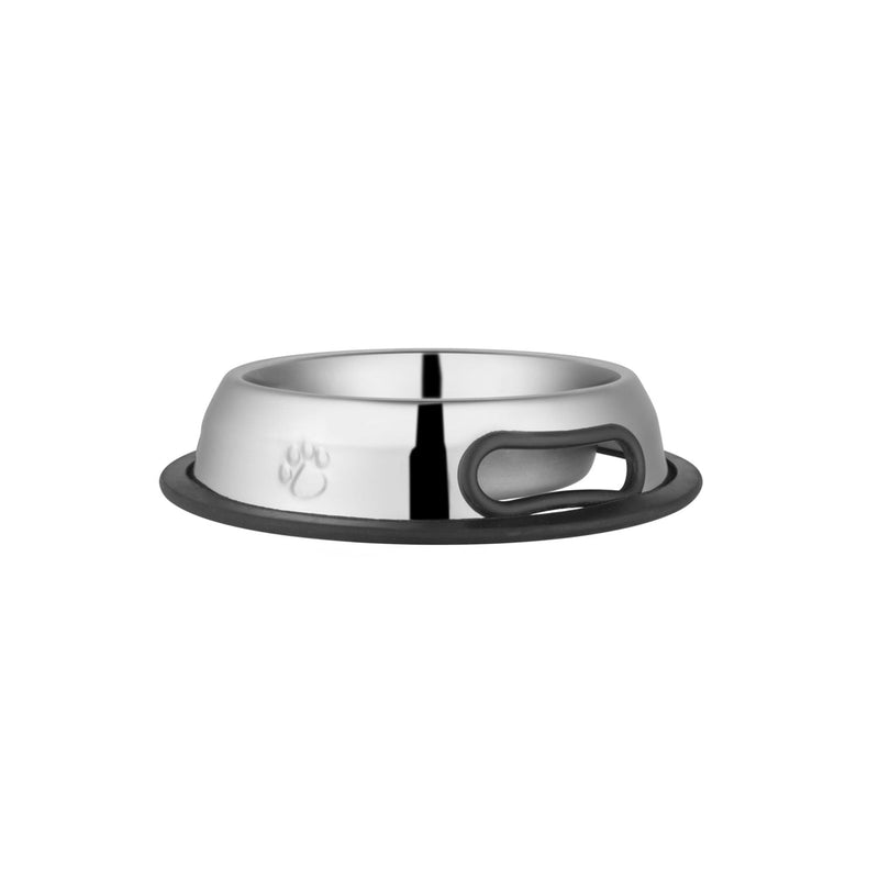 Jeffers Embossed No-Tip Stainless Steel Pet Bowl