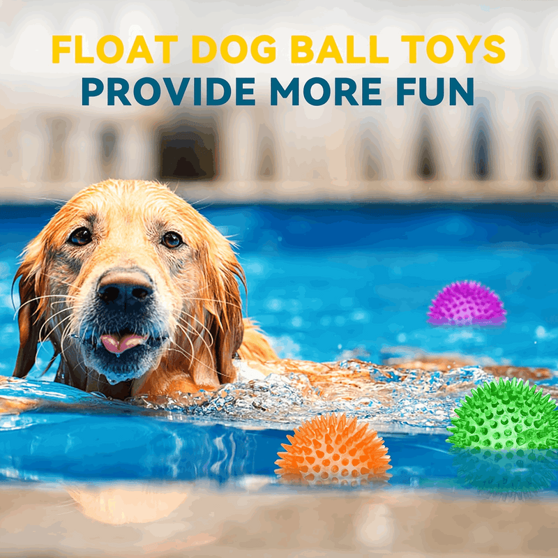 2.5” Squeaky Interactive Dog Balls for Puppy Teething Chew Toys for Small Dogs for Clean Teeth and Training