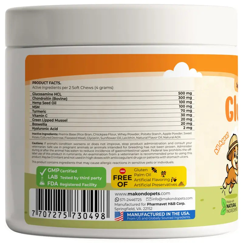 Glucosamine for Dogs | 120 Soft Chews