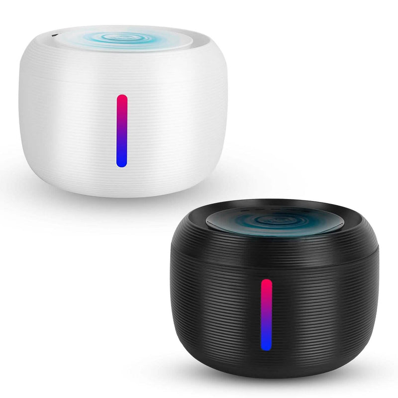 Pet Water Fountain with LED Light & 7 Replacement Filters