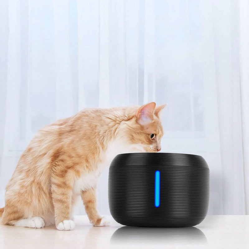 Pet Water Fountain with LED Light & 7 Replacement Filters