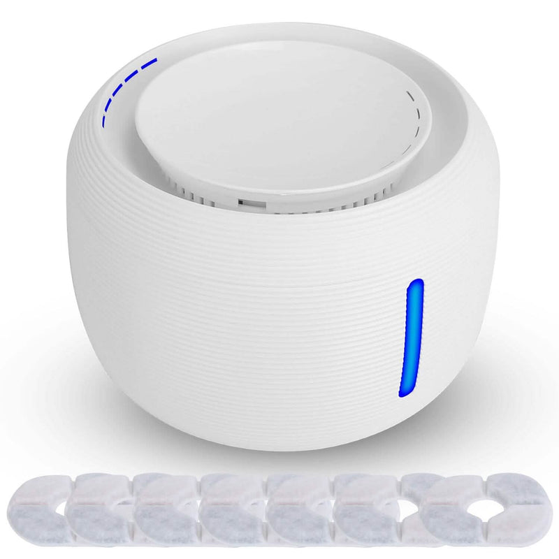 Pet Water Fountain with LED Light & 7 Replacement Filters