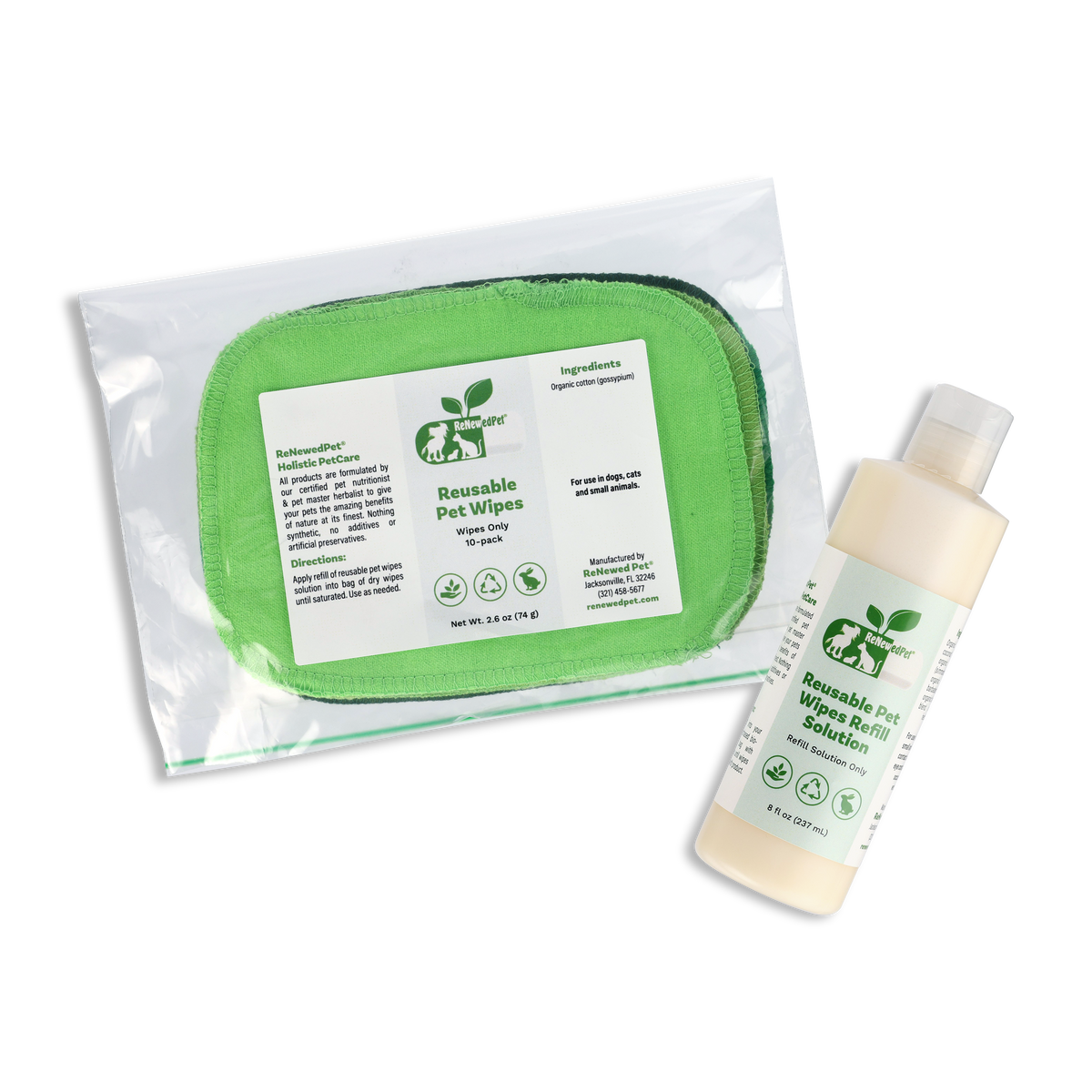 4-ALL PETS REUSABLE PET WIPES