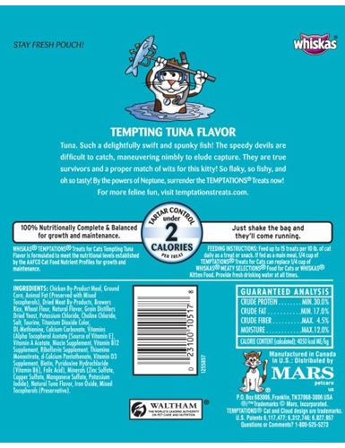 Temptations Mega Tempting Tuna Cat Treats (6.35oz)