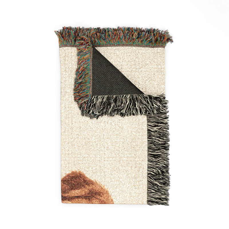 Personalized Pet Photo & Name Woven Blanket — 52 × 37 in