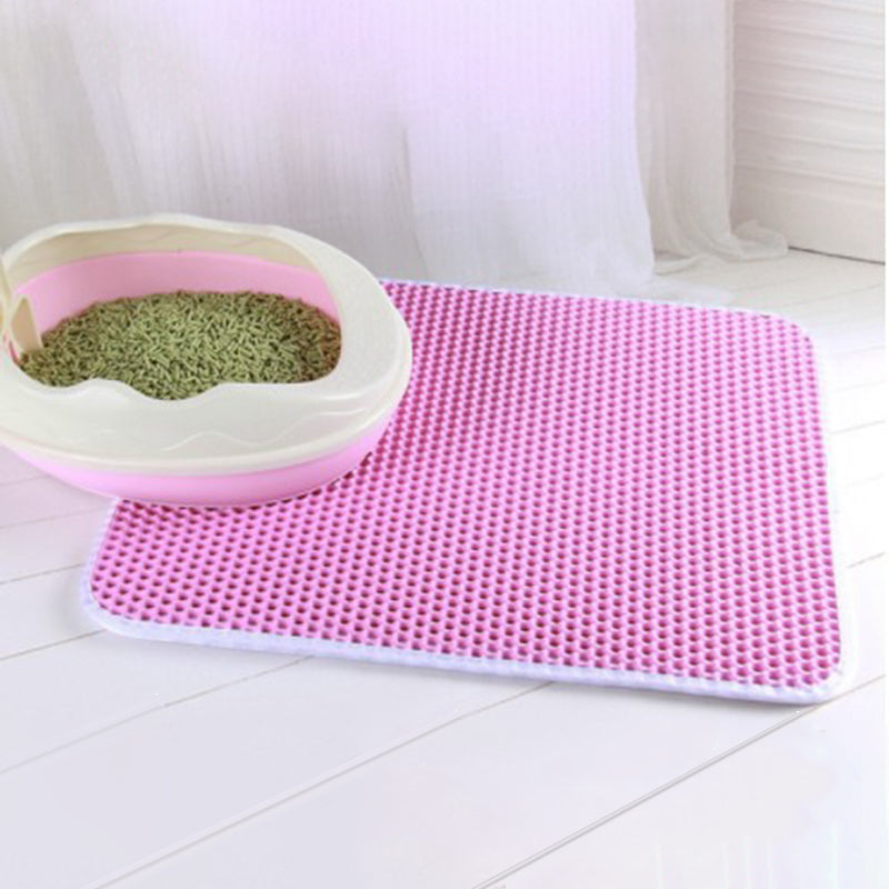 Double Layer EVA Pet Cat Litter Pad Sand Mat