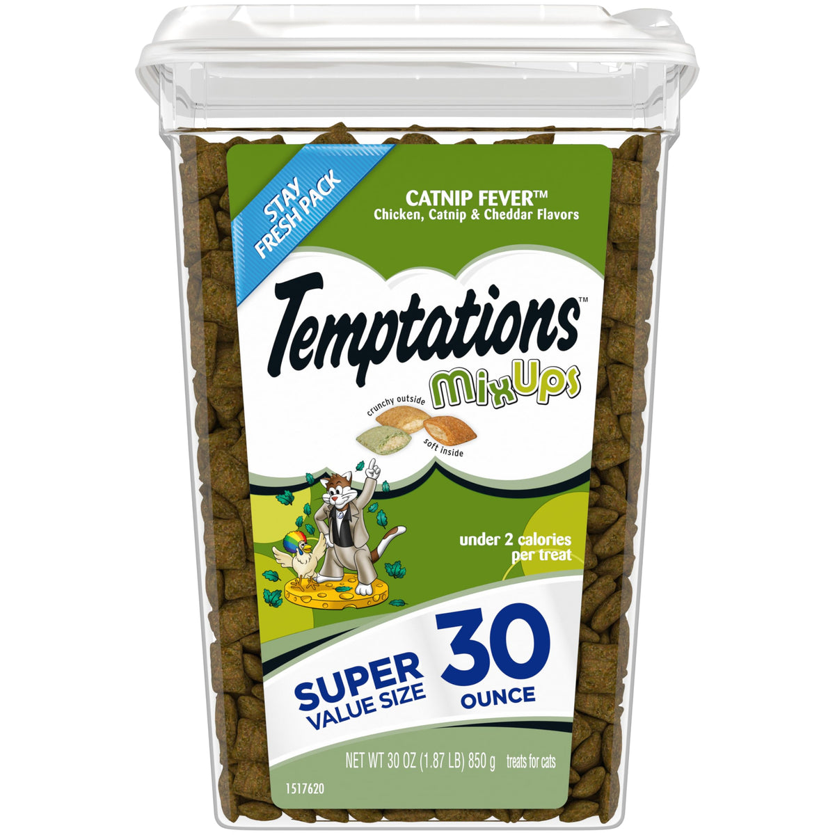 Temptations MixUps Catnip Fever Cat Treats, 30 oz