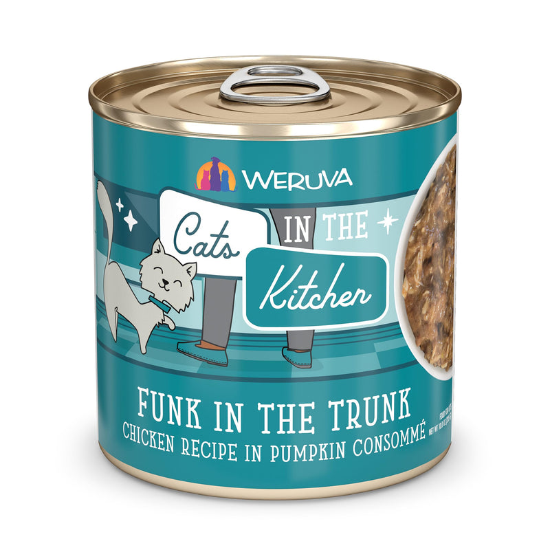 Weruva Cats in The Kitchen Funk in The Trunk Wet Cat Food 10oz Can (Pack of 12)
