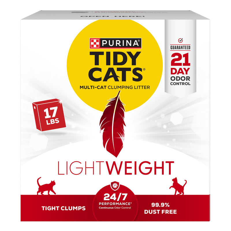 Purina Tidy Cats LightWeight 24/7 Performance Clumping Litter, 17 lb