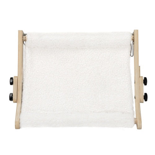 Plush Wood Cat Window Perch, No Drilling