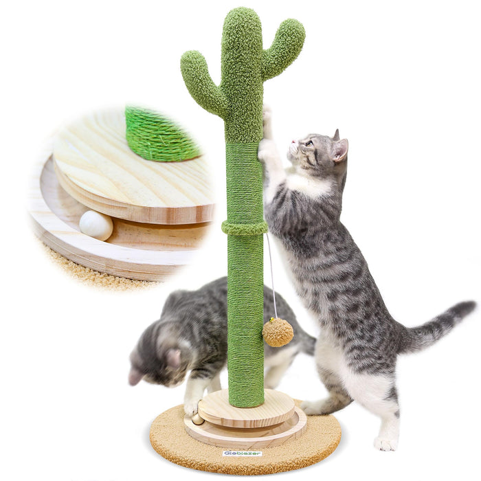 Globlazer SC30 Cactus Cat Scratching Post with Ball Track