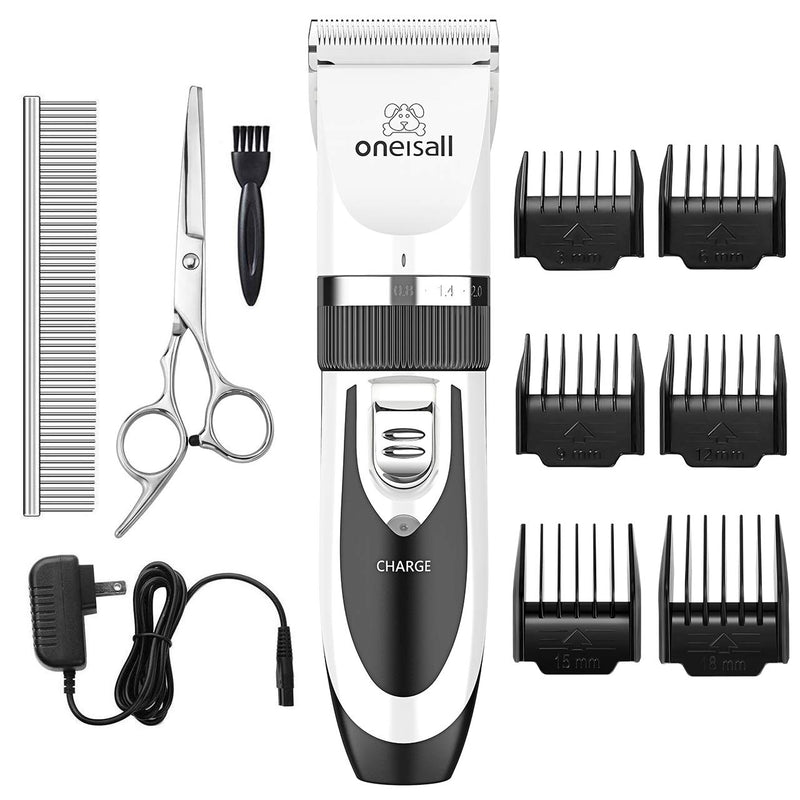 oneisall Low Noise Dog Clippers Grooming Kit for Dogs Cats Pets