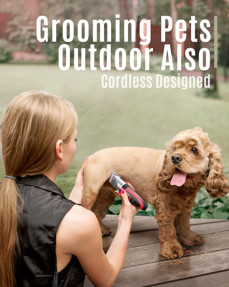 oneisall Low Noise Dog Clippers Grooming Kit for Dogs Cats Pets