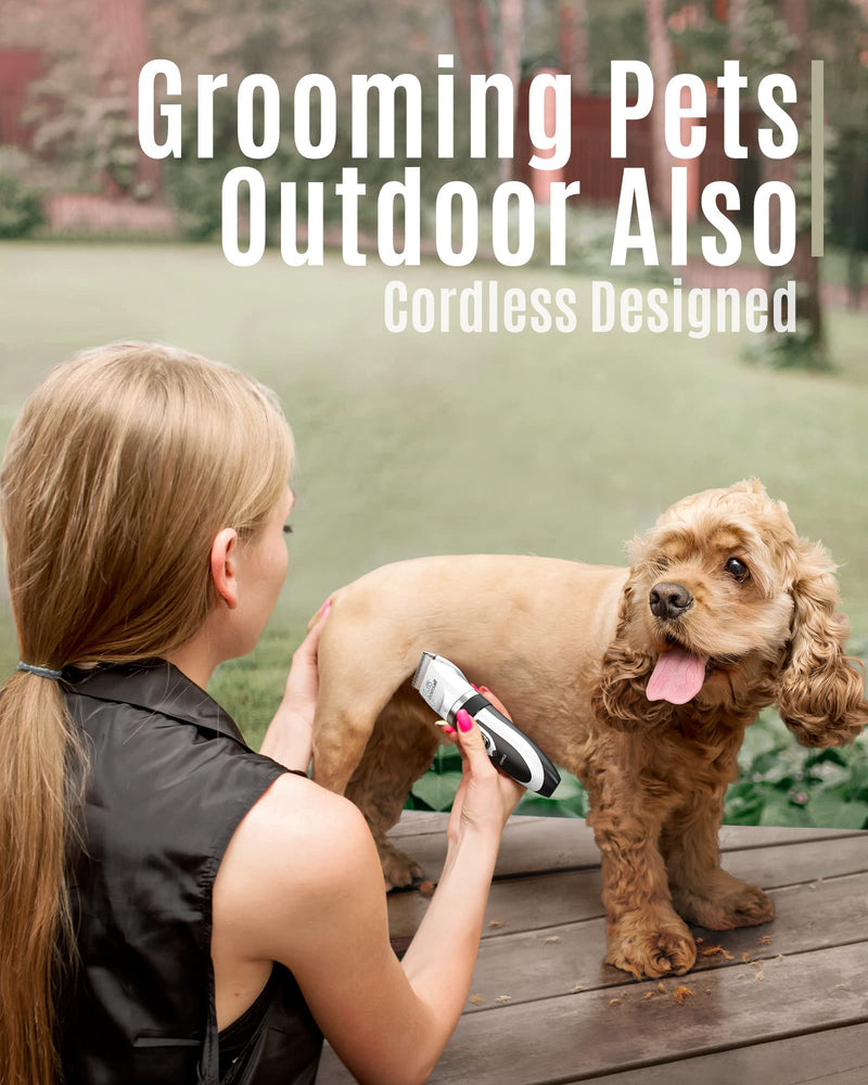 oneisall Low Noise Dog Clippers Grooming Kit for Dogs Cats Pets