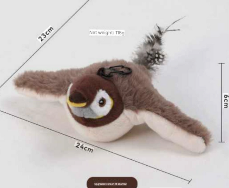 USB Rechargeable Dancing Sparrow Cat Toy