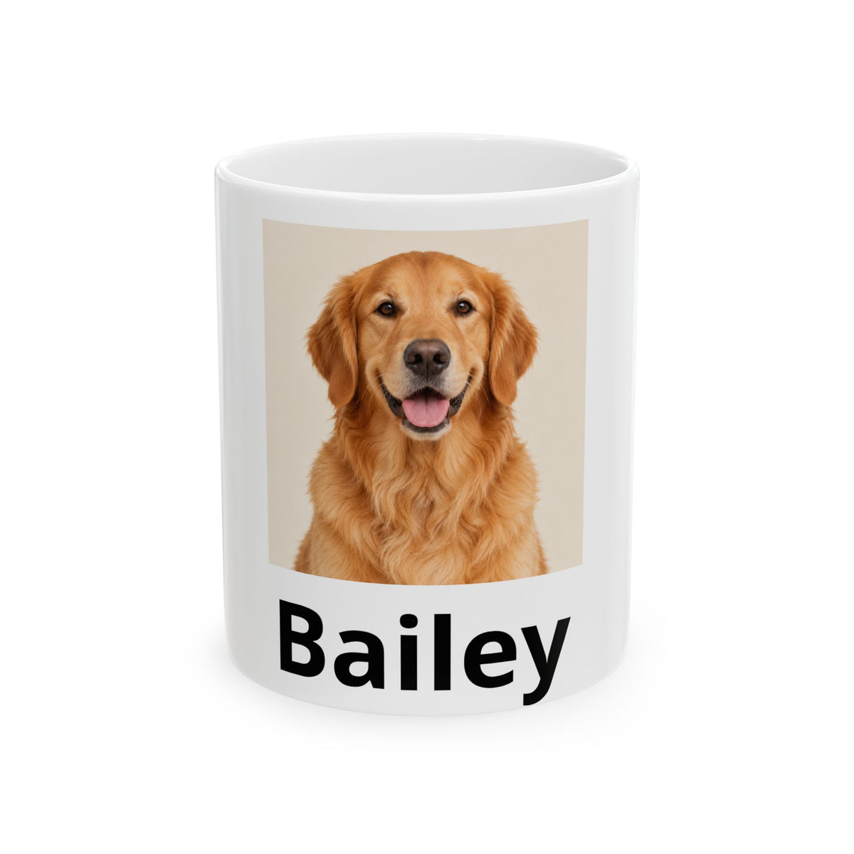 Personalized Pet Photo & Name Mug — 11 oz