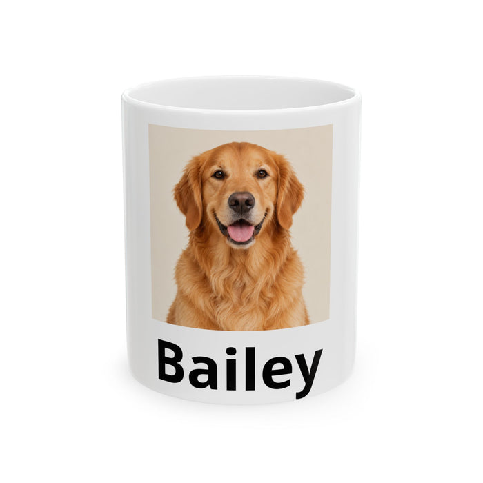 Personalized Pet Photo & Name Mug — 11 oz