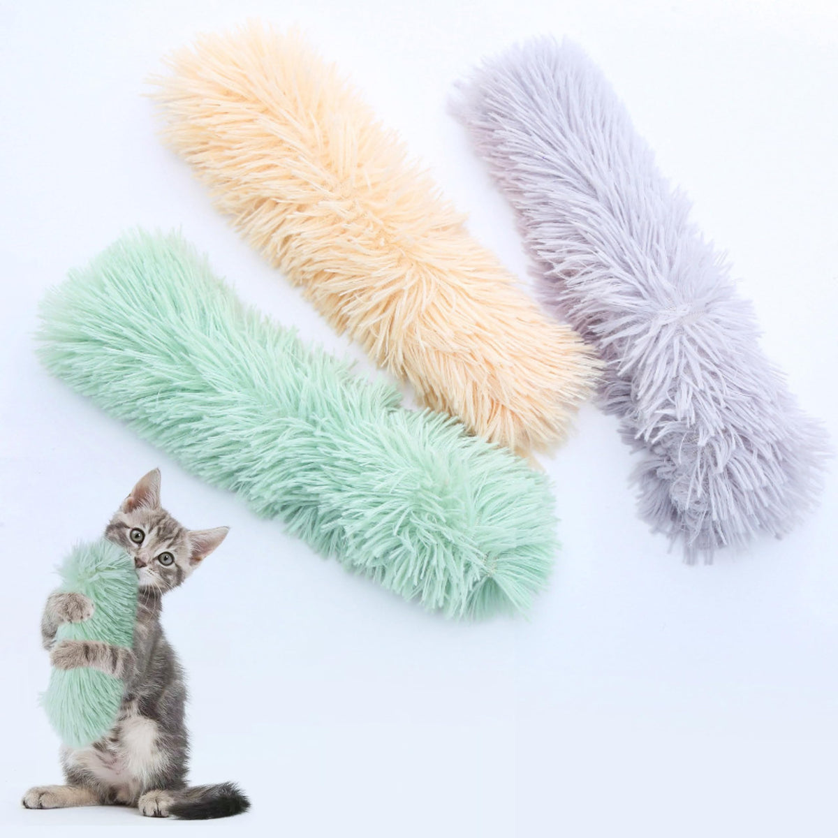 Crinkle Catnip Pillow Toys, 3 Pack