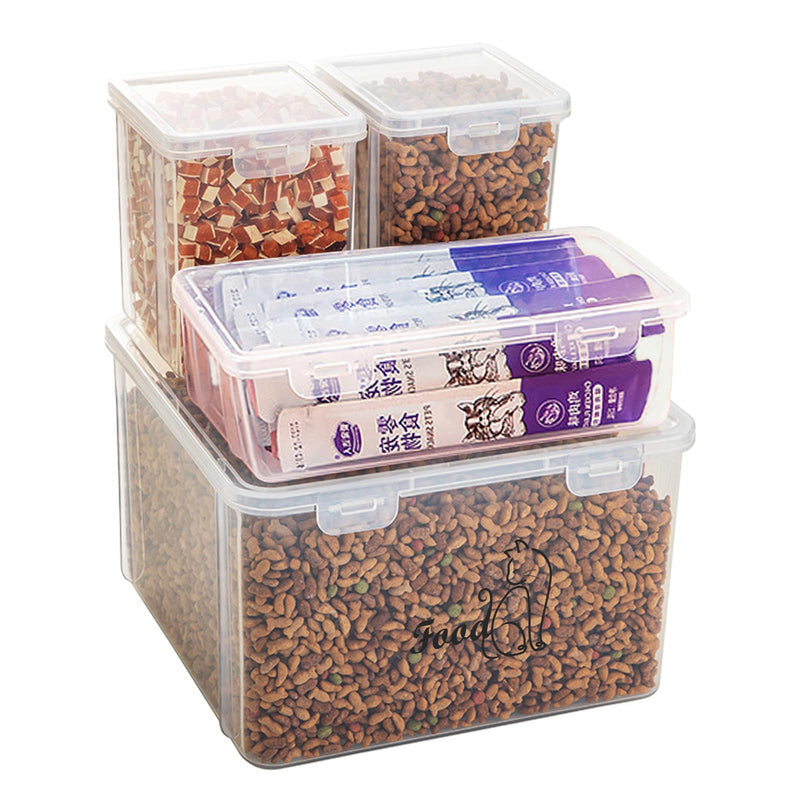 Brabtod Airtight Pet Food & Treat Storage Containers, Set of 4
