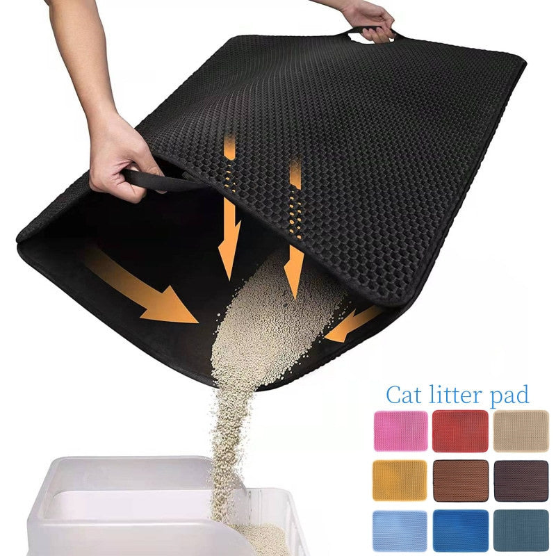 Double Layer EVA Pet Cat Litter Pad Sand Mat