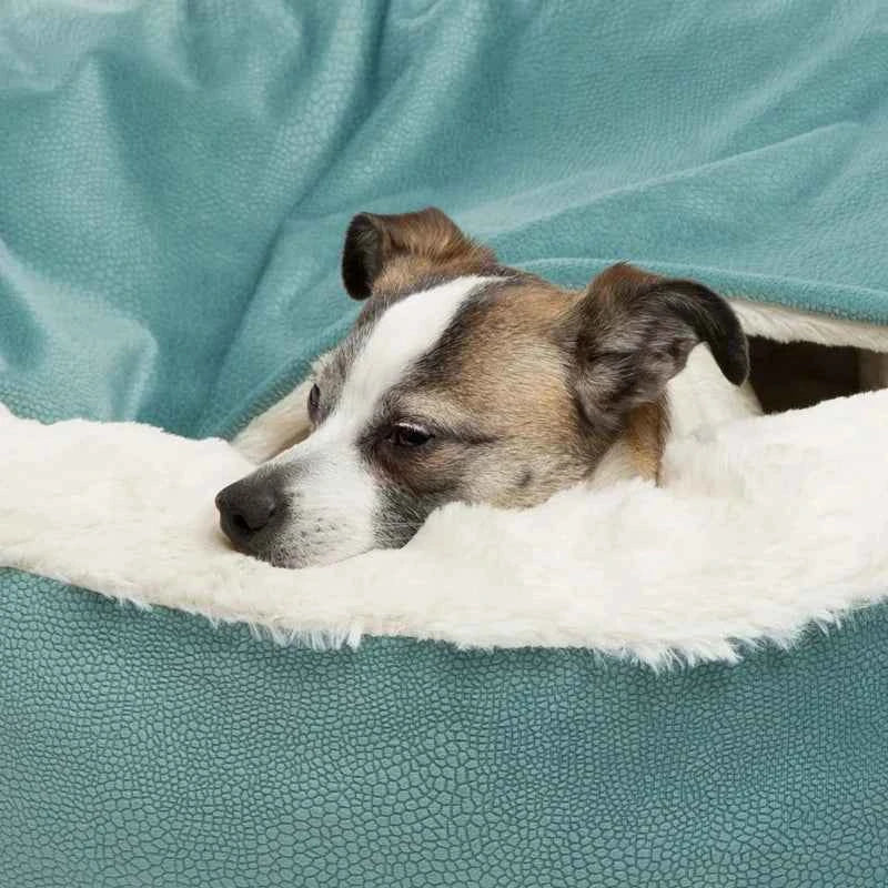 Benepaw Orthopedic Hooded Dog & Cat Cuddler Bed