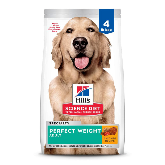 Hill's Science Diet Adult Perfect Weight Chicken Recipe Dry Dog Food Bag