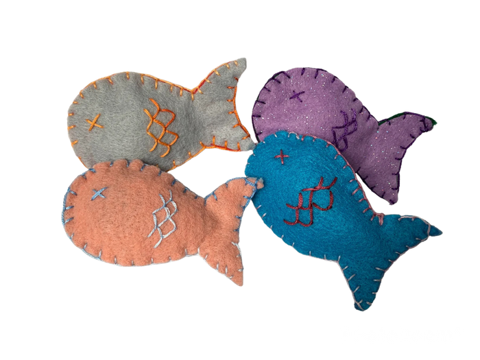Organic Catnip Fish Toy