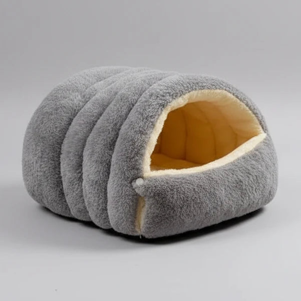 Kawaii Thermal Plush Pet Cave Bed