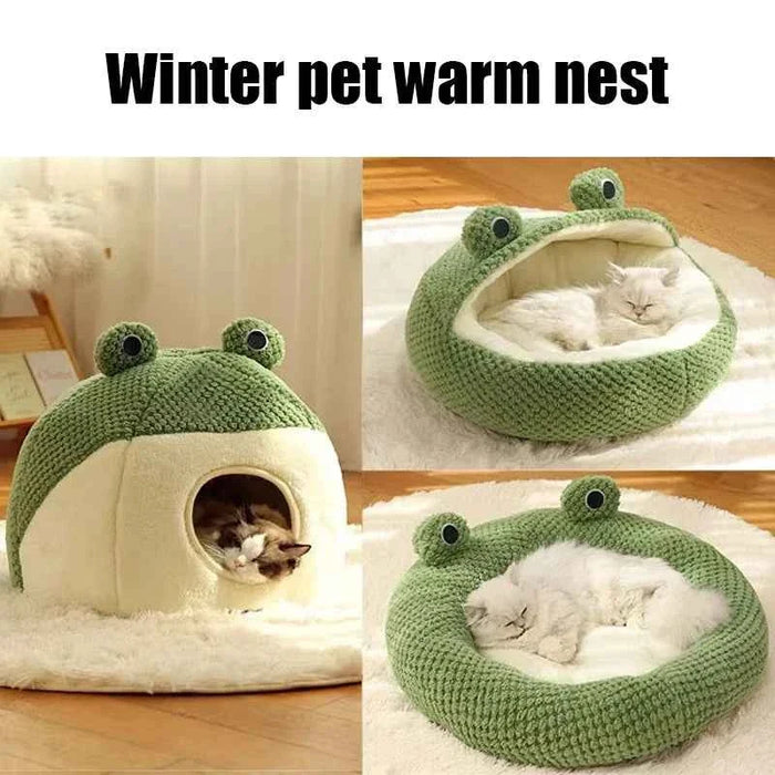 Kawaii Frog Shape Pet Nest