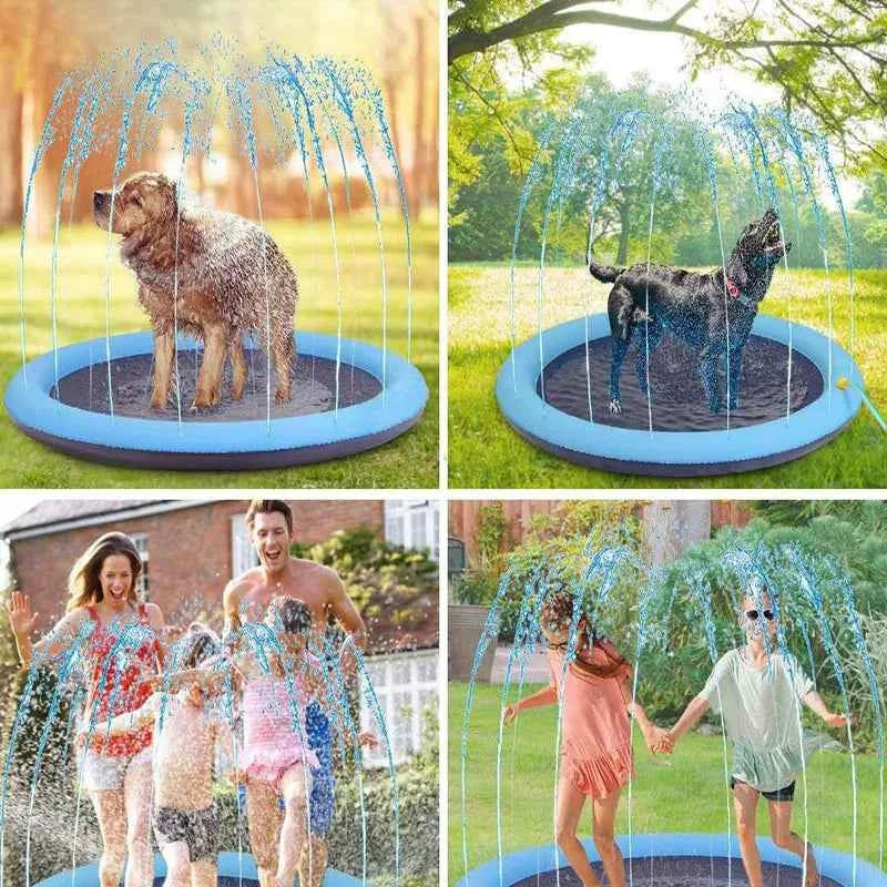 Inflatable Pet Splash Pad & Swimming Pool