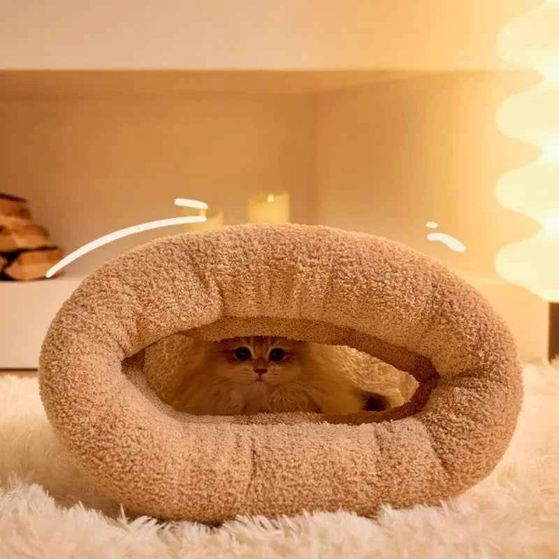 Kawaii Winter Plush Cat Sleeping Bag