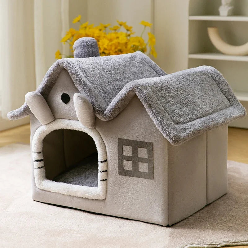 Foldable Pet Cave Kennel