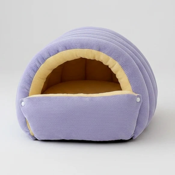 Kawaii Thermal Plush Pet Cave Bed