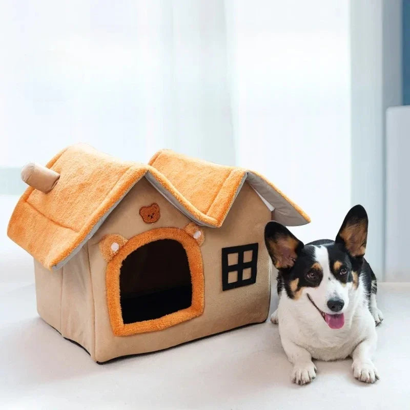 Foldable Pet Cave Kennel