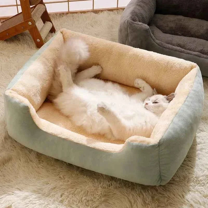 Kawaii Winter Warm Square Sofa Bed for Cats & Dogs