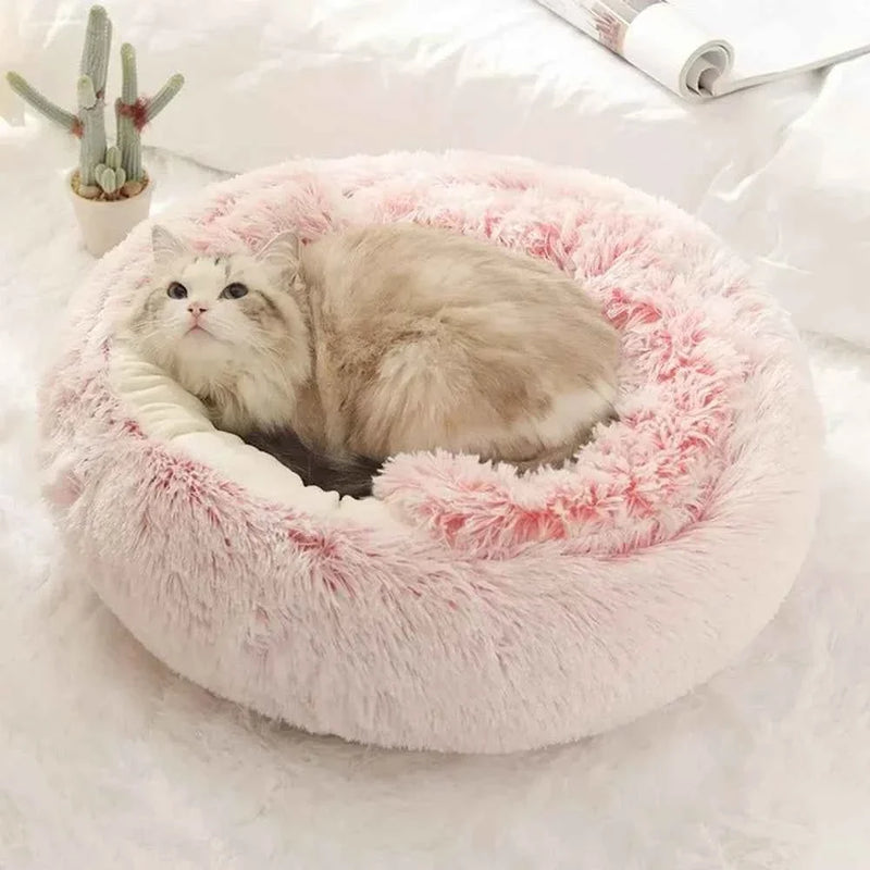 Enclosed Round Plush Cat & Dog Nest